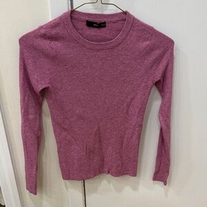 Mango pink Long Sleeve ribbed knitted sweater size small